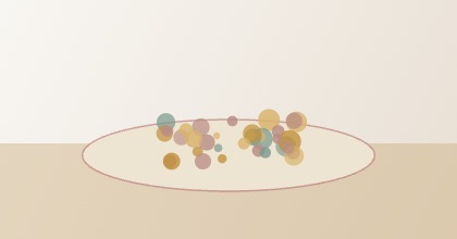 Bowl of potpourri with rose, vetiver and citrus peel